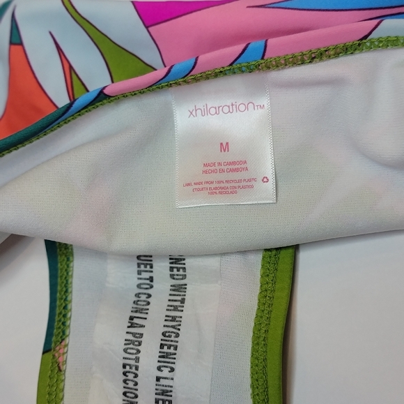 3 PIECE FLORAL AND TEAL JUNIORS SWIMSUIT SET - Picture 7 of 15